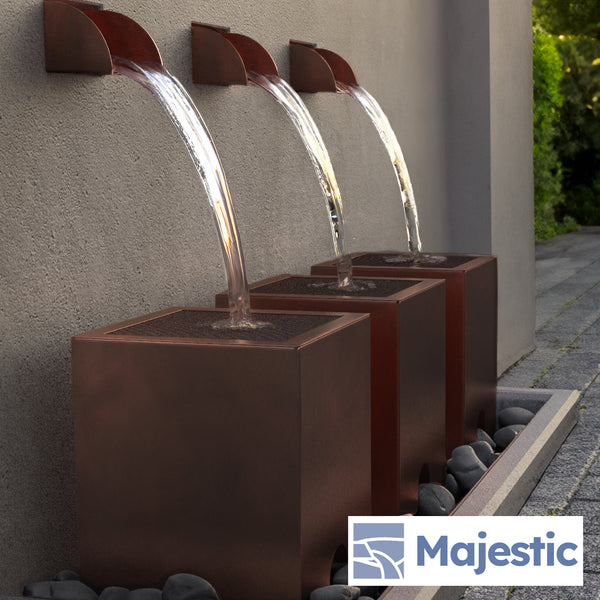 10" Square Boxed Fountain Splash Guard Reduction Screen Copper