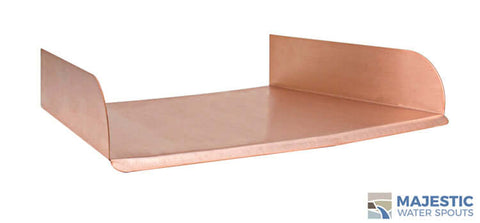 Lombardi <br> 18" Curved Spa/Fountain Spillway - Copper