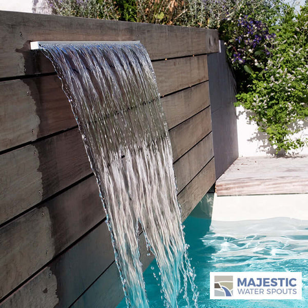 Tomaso 36 Waterfall Spillway for Pools & Fountains - Clear