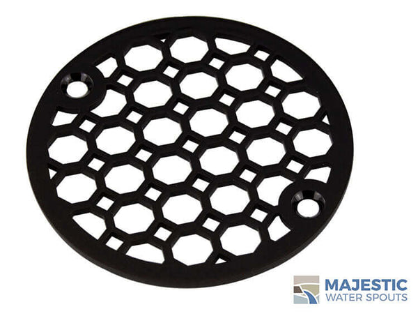 Jacque Mid Century Modern 4 Round Drain Cover - Brushed Stainless