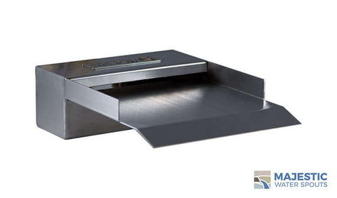 Fittipaldi <br> 8" Trough Fountain Scupper - Stainless Steel