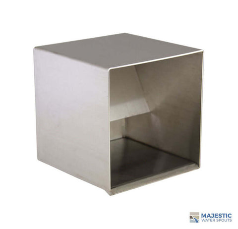Hugo <br> 6" Square Box Scupper - Stainless Steel