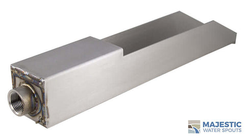 Oliveria <br> 18" Waterfall Scupper - Stainless Steel