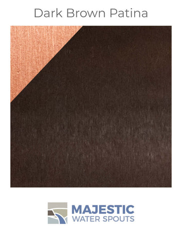 Mosegi <br> 6" Rectangular Water Spout - Copper