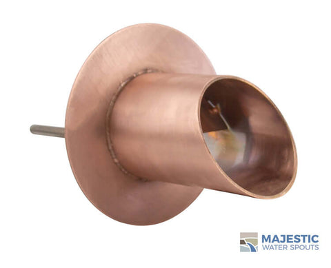 Waverly <br> 3" Water Spout Mask - Brushed Copper