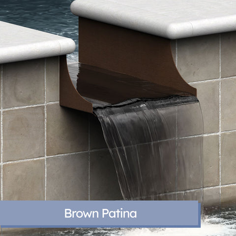 Monaco <br> 12" Spa-to-Pool/Fountain Spillway - Copper