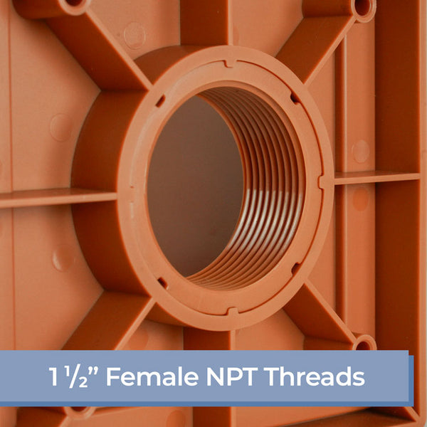 Marcello Square Water Feature Spout - Terracotta