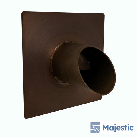 Waverly <br> 1.5" Round Water Spout - Brushed Copper