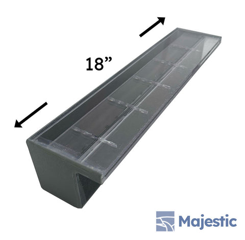 Tomaso <br> 18" Smooth Water Spillway - Clear