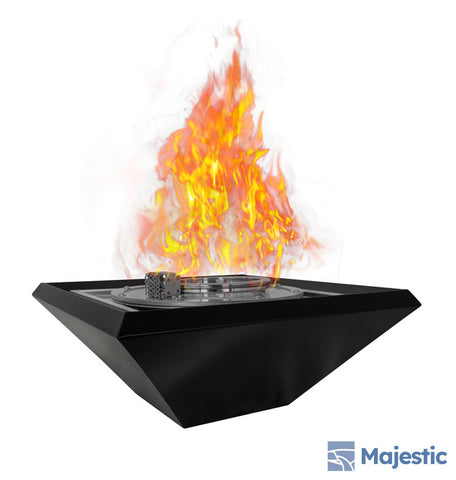 Canto <br> 24" Square Outdoor Fire Bowl - Satin Black