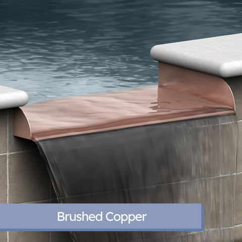 Lombardi <br> 24" Spa-To-Pool/Fountain Spillway - Copper