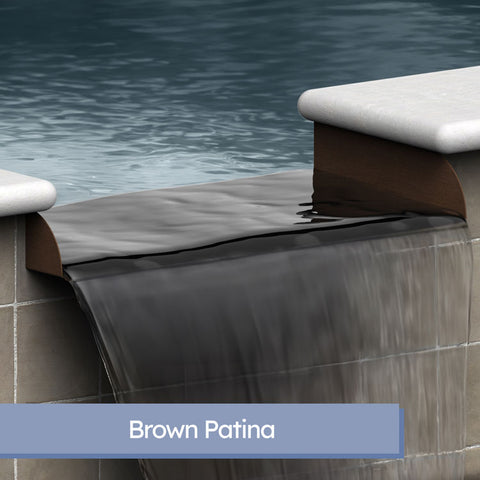 Lombardi <br> 24" Spa-To-Pool/Fountain Spillway - Copper