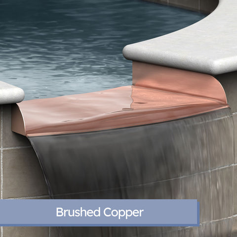 Lombardi <br> 24" Curved Spa/Fountain Spillway - Copper