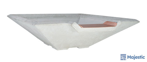 Piazza <br> 33" Square Water Bowl - Cast Stone Concrete