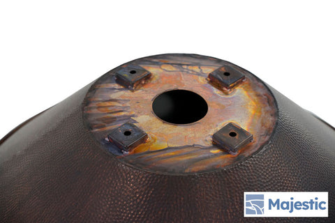 Solana <br> 36" Round Planter Bowl - Hammered Copper