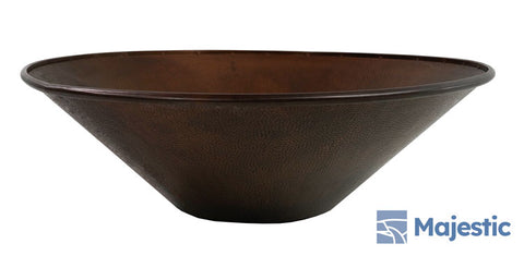 Solana <br> 36" Round Planter Bowl - Hammered Copper