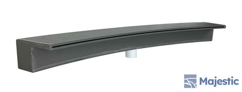 Tomaso <br> 36" Curved Concave Spillway - Gray