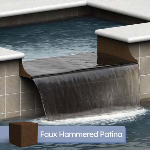 Monaco <br> 36" Spa-to-Pool/Fountain Spillway - Copper