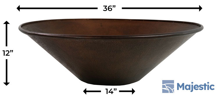 36 inch round plastic planter Solana 36" Round Planter Bowl
