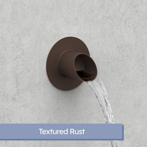 Waverly <br> 3" Round Water Spout - Textured Rust