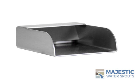 Mosegi <br> 4" Rectangular Water Spout - Stainless Steel