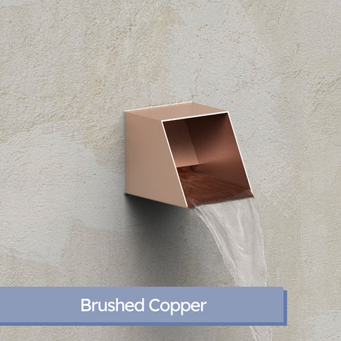 Cecetto <br> 4" Square Water Feature Mask - Copper