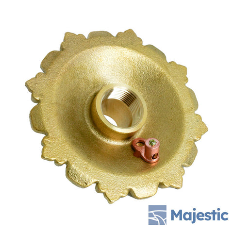 Sophia <br> 3/4" Rosette Cast Brass Water Fountain Emitter