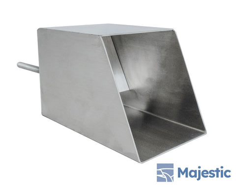 Cecetto <br> 4" Square Water Feature Mask - Stainless Steel