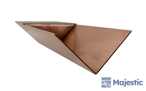 Vincent <br> 4" V-Shaped Water Feature Scupper - Copper