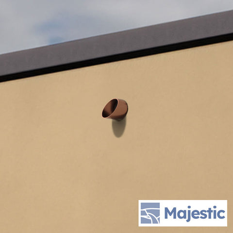 Eglin <br> 4" Round Roof Drainage Scupper - Copper