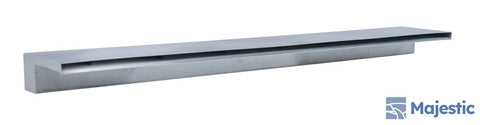 Zanardi <br> 60" Closed Top Waterfall Spillway - Stainless Steel