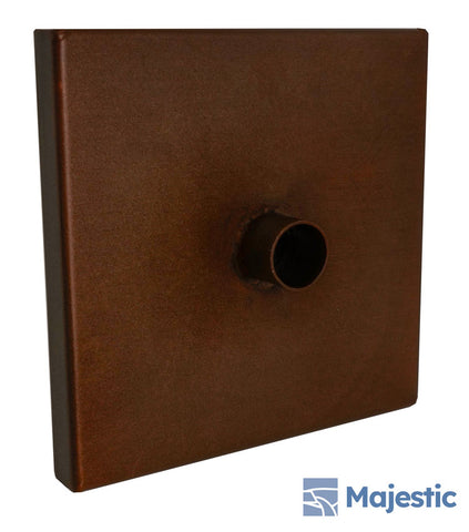 Clarke <br> 6" Square Modern Fountain Emitter - Copper