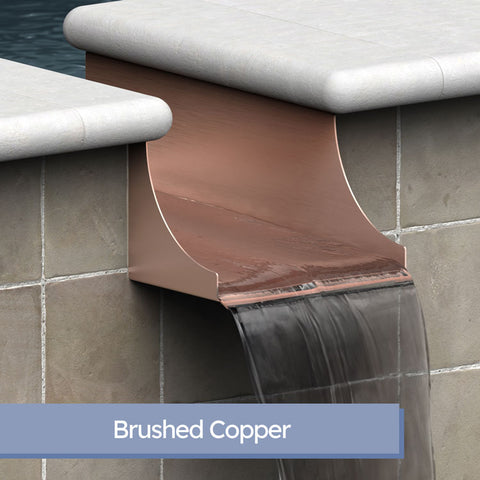 Monaco <br> 8" Spa-to-Pool/Fountain Spillway - Copper