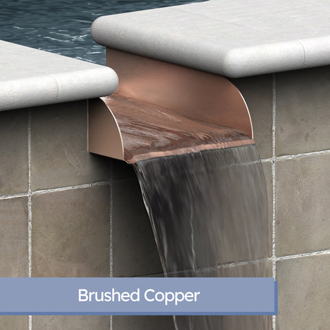 Lombardi <br> 8" Spa-to-Pool/Fountain Spillway - Copper