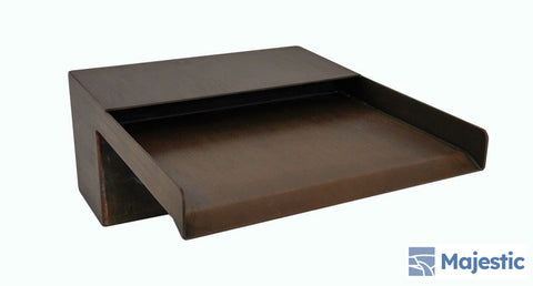 Zanardi <br> 8" Open Top Waterfall Spillway - Copper