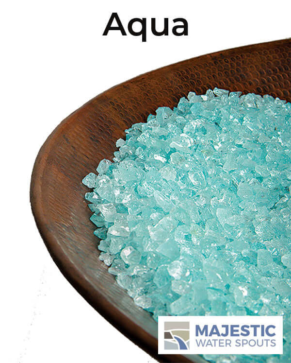 Aqua Fire Glass for Pits and Bowls