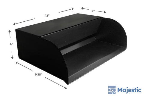 Picard<br>12" Cascading Scupper - Satin Black