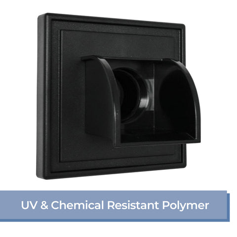 Marcello <br> Square Water Feature Spout - Midnight Black