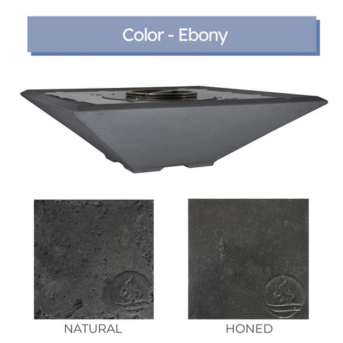 Piazza <br> 33" Square Fire Bowl - Cast Stone Concrete