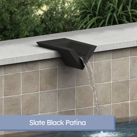 Valencia <br> 8" V-Style Wedge Water Scupper - Copper