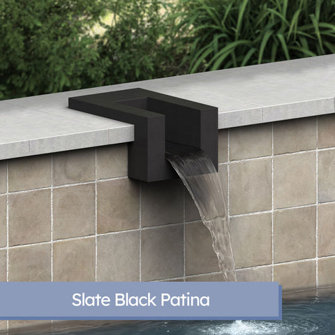 Cayman <br> 8" U-Style Pool/Fountain Scupper - Copper
