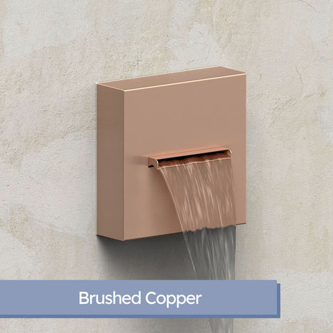 Brooke <br> 6" Boxed Water Scupper - Copper