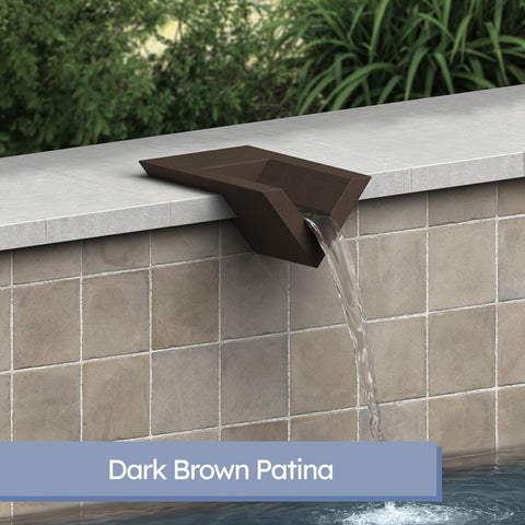 Valencia <br> 8" V-Style Wedge Water Scupper - Copper