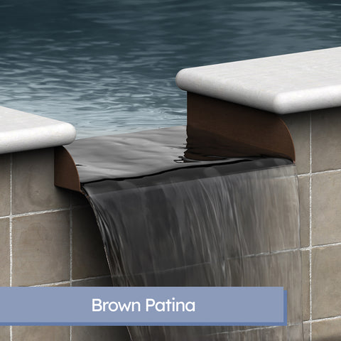 Lombardi <br> 18" Spa-To-Pool/Fountain Spillway - Copper