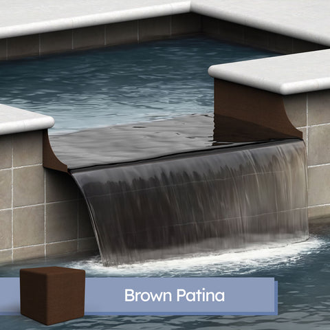 Monaco <br> 36" Spa-to-Pool/Fountain Spillway - Copper