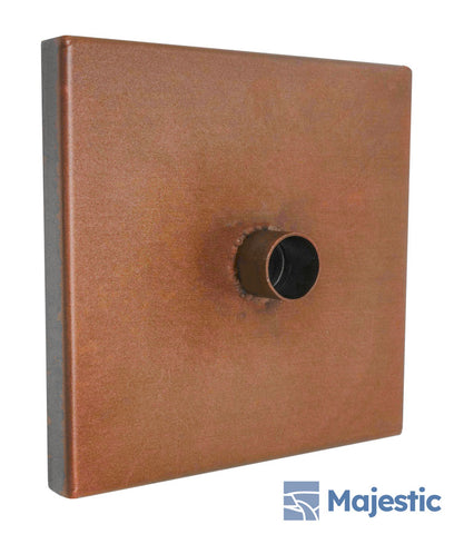 Clarke <br> 6" Square Modern Fountain Emitter - Copper