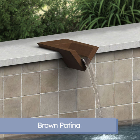 Valencia <br> 8" V-Style Wedge Water Scupper - Copper