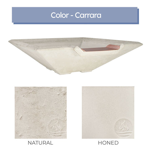 Piazza <br> 33" Square Water Bowl - Cast Stone Concrete