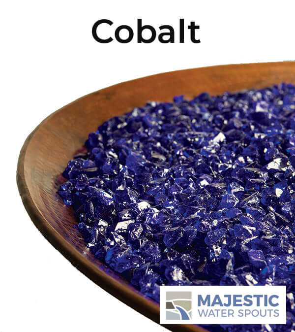 Cobalt Fire Glass for Fire Pit Bowls