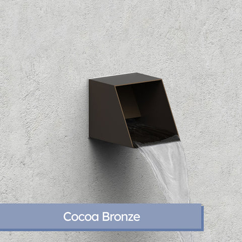 Cecetto <br> 4" Square Water Spout - Cocoa Bronze